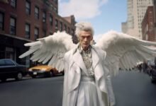 why do some archangels wear a blindfold