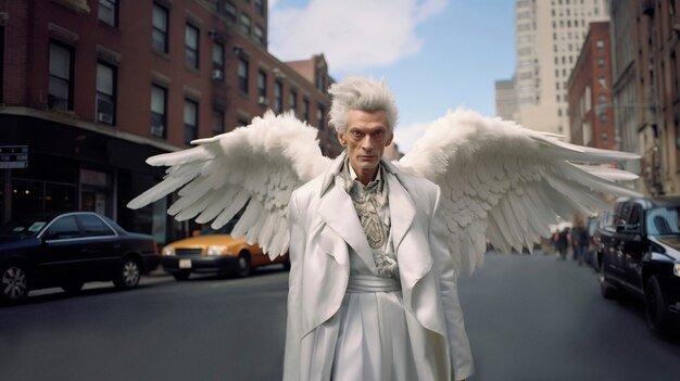 why do some archangels wear a blindfold